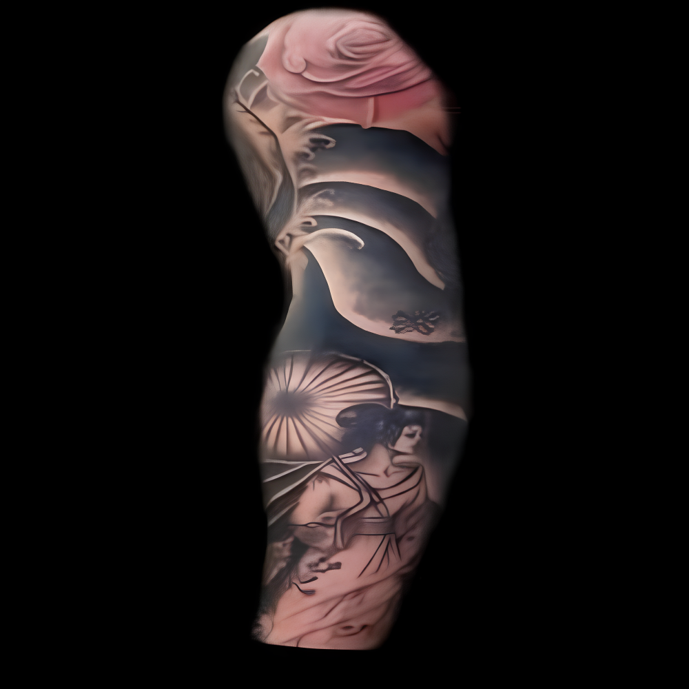 Tatuaje japonés en el brazo