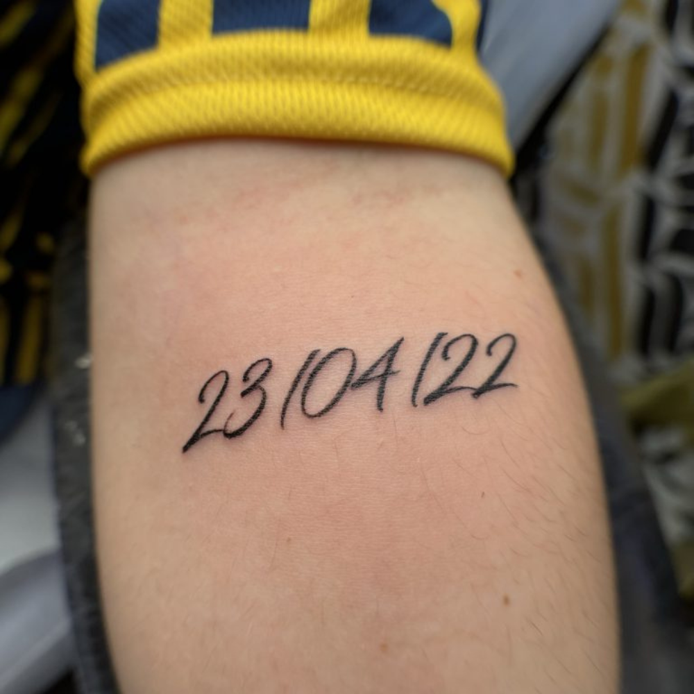 tattoo Lettering braccio