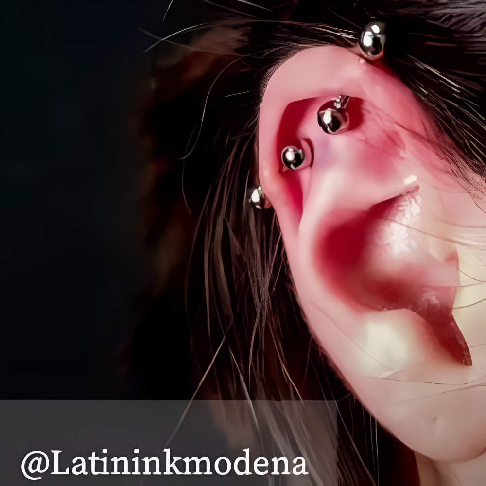 piercing Industrial su ragazza